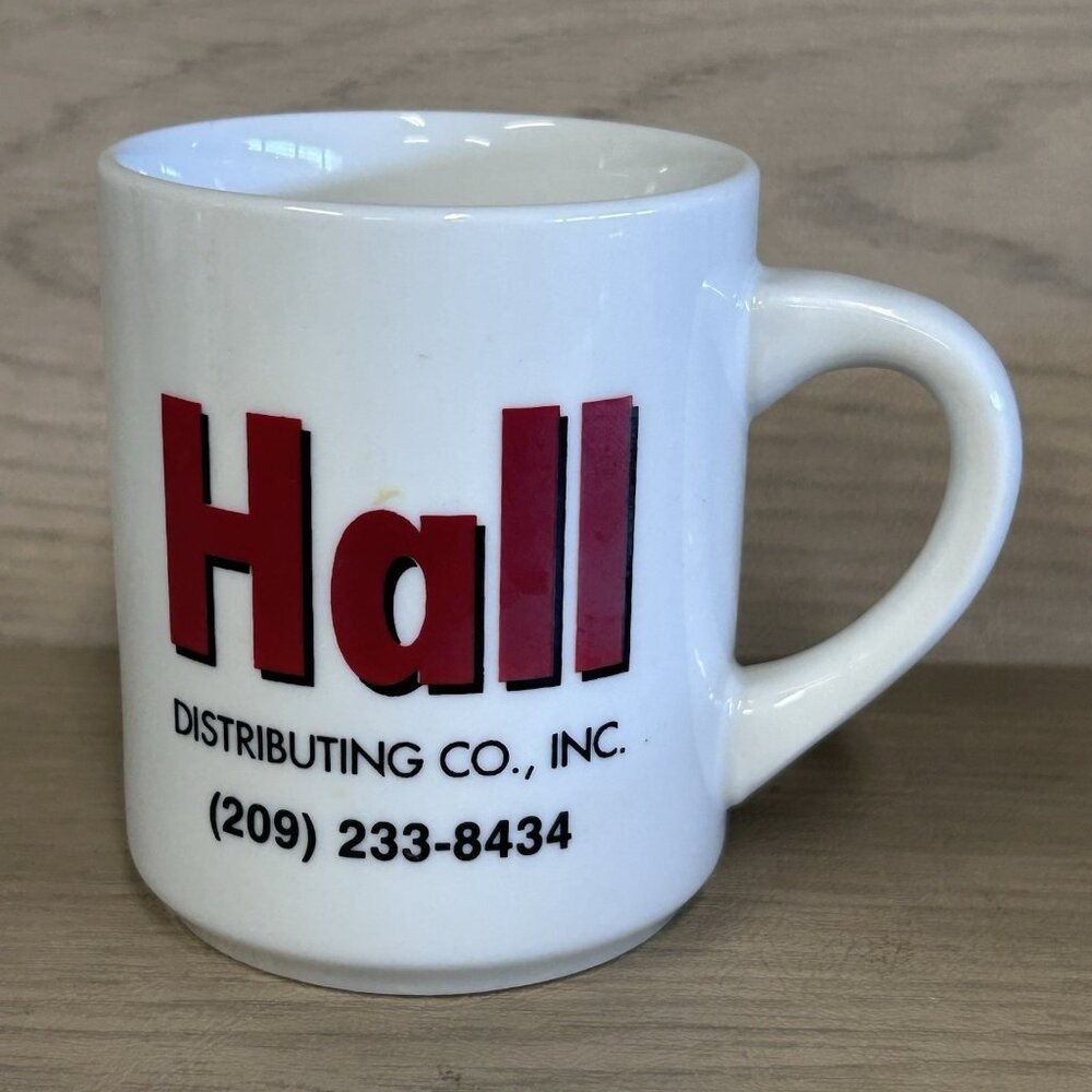 Vtg Baldwin Filters Hall Dirtributing Co Fresno California Coffee Mug